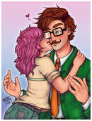 HCAC0223 First Kiss - Stardew OC & Harvey