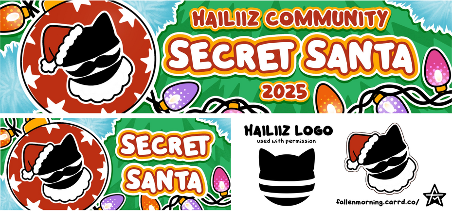 hailiiz community Secret Santa 2025 graphics